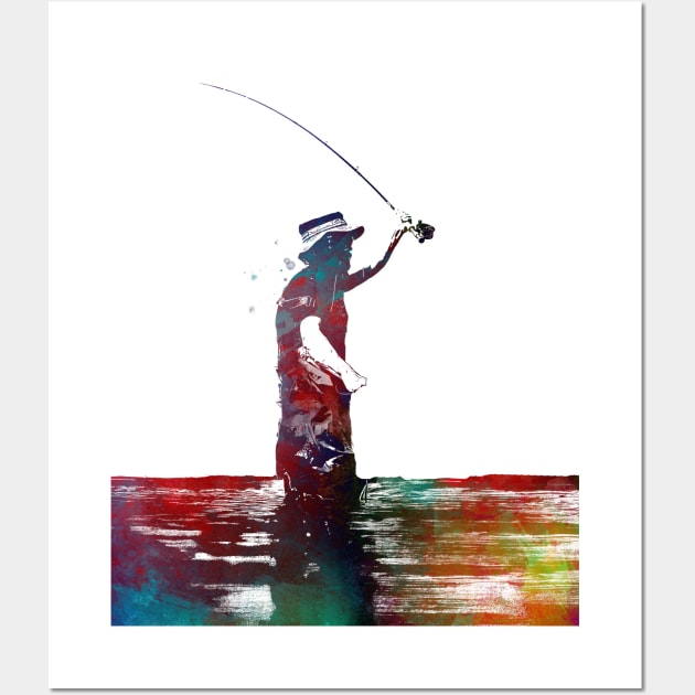 Fishing sport art #fishing Wall Art by JBJart